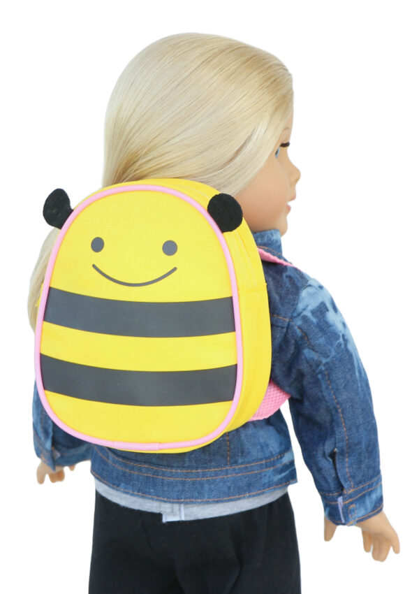 18" Doll Yellow Bumble Bee Backpack