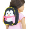 18" Doll Black Penguin Backpack