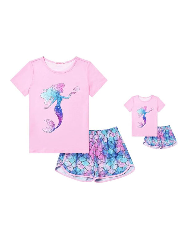 Matching Girl & Doll Shortie Pajama Set Sz 10-11