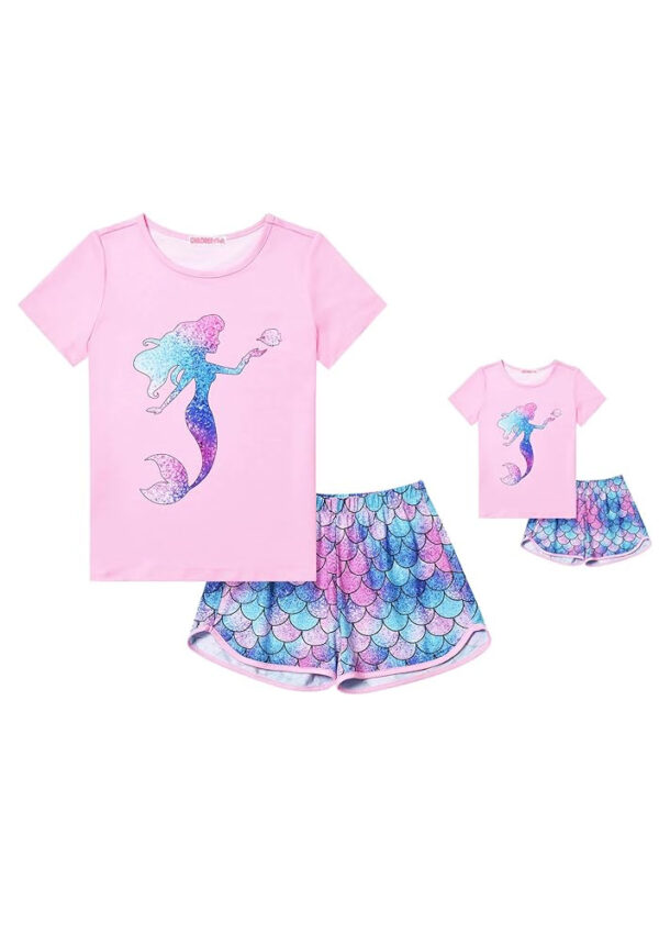 Matching Girl & Doll Shortie Pajama Set Sz 10-11
