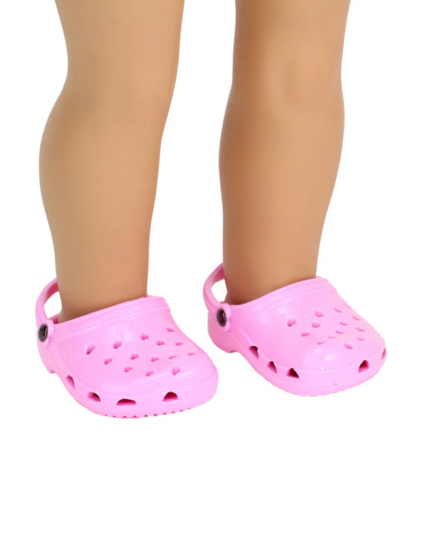 15" & 18" Pink Doll Crocs