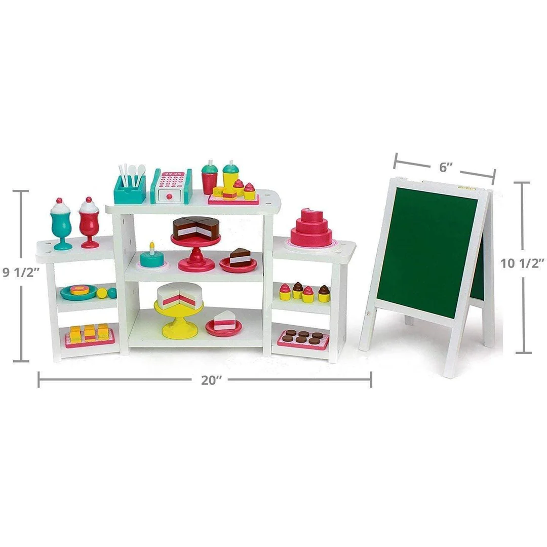 Детские аксессуары для кукол The Doll Boutique 18″ Doll 50-Piece Wooden Bakery Furniture Set — фото 6