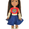 14.5" Doll Superwoman Costume