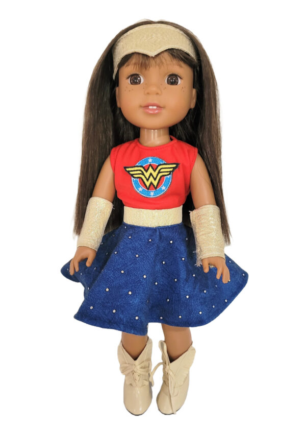 14.5" Doll Superwoman Costume