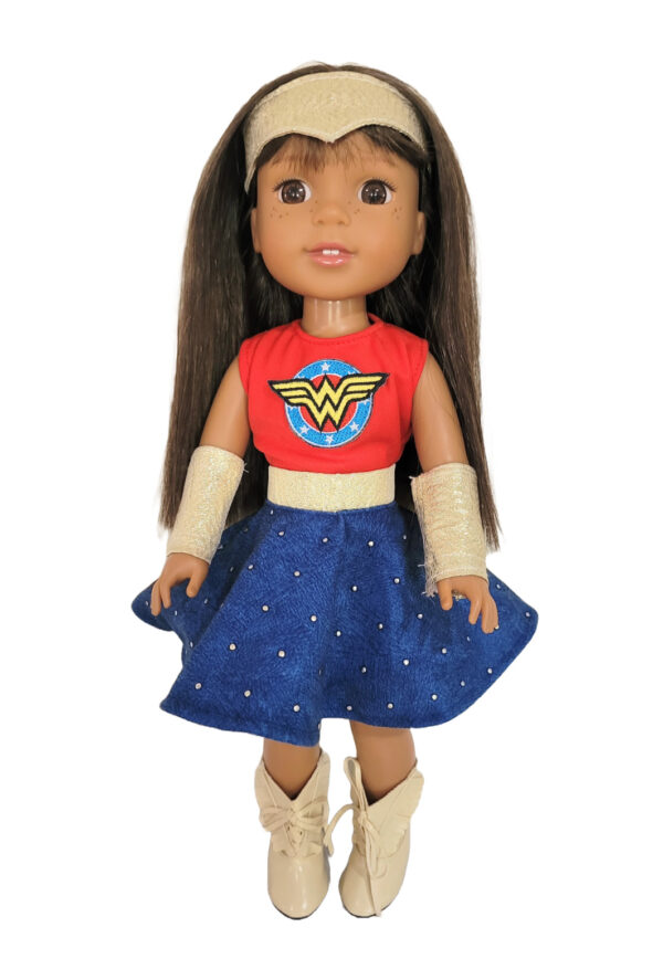 14.5" Doll Superwoman Costume