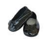 18" Doll Black Patent Slip-On Shoe
