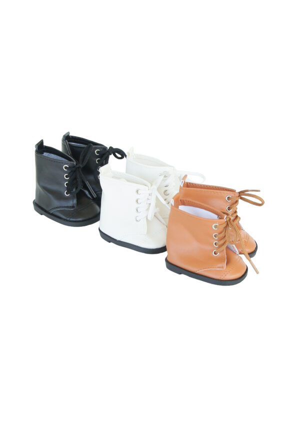 15" & 18" Doll Lace Up Boots - Choose Color