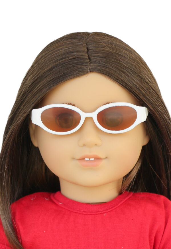 18" Doll White Fashion Sunglasses