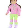 18" Doll 6-Piece Roller-skating Outfit