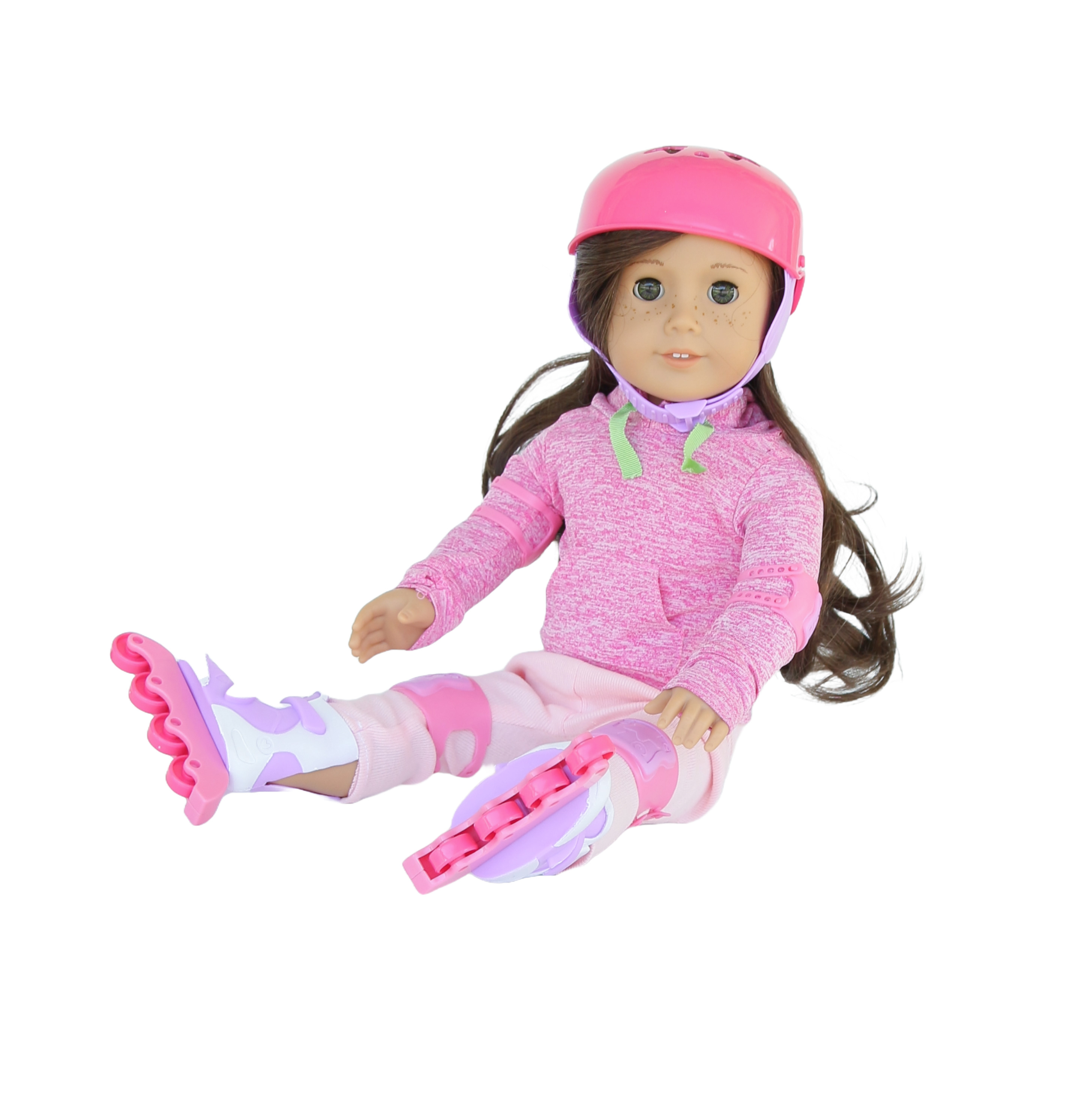 Детские аксессуары для кукол The Doll Boutique 18″ Doll 6-Piece Roller-skating Outfit, цвет: Зелёный — фото 3