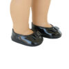 18" Doll Black Patent Slip-On Shoe