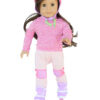 18" Doll 6-Piece Roller-skating Outfit
