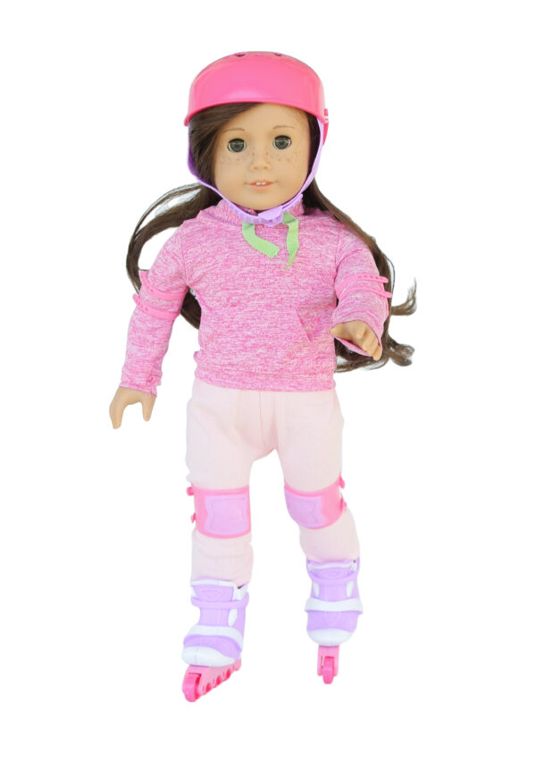 18" Doll 6-Piece Roller-skating Outfit