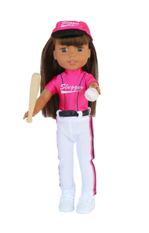 14.5" Doll 5-Piece Slugger Baseball Outfit