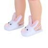 14.5" Wellie Wisher Doll Bunny Slippers