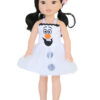 14.5" Doll "Frozen Inspired" Olaf Snowman Dress