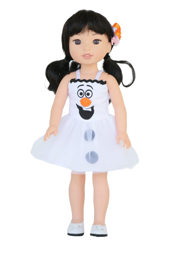14.5" Doll "Frozen Inspired" Olaf Snowman Dress