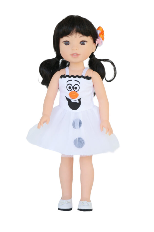 14.5" Doll "Frozen Inspired" Olaf Snowman Dress