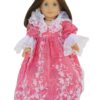 18" Doll Embroidered Red Gown