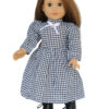18" Doll Plaid Victorian Dress, Coat, & Hat