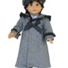 18" Doll Plaid Victorian Dress, Coat, & Hat