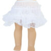 18" Doll White Petticoat Slip