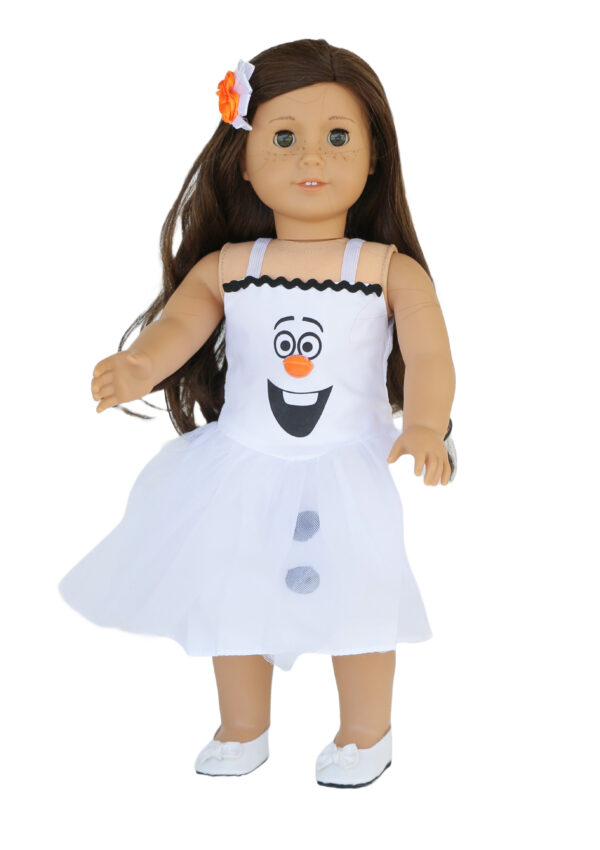 18″ Doll “Frozen Inspired” Olaf Snowman Dress