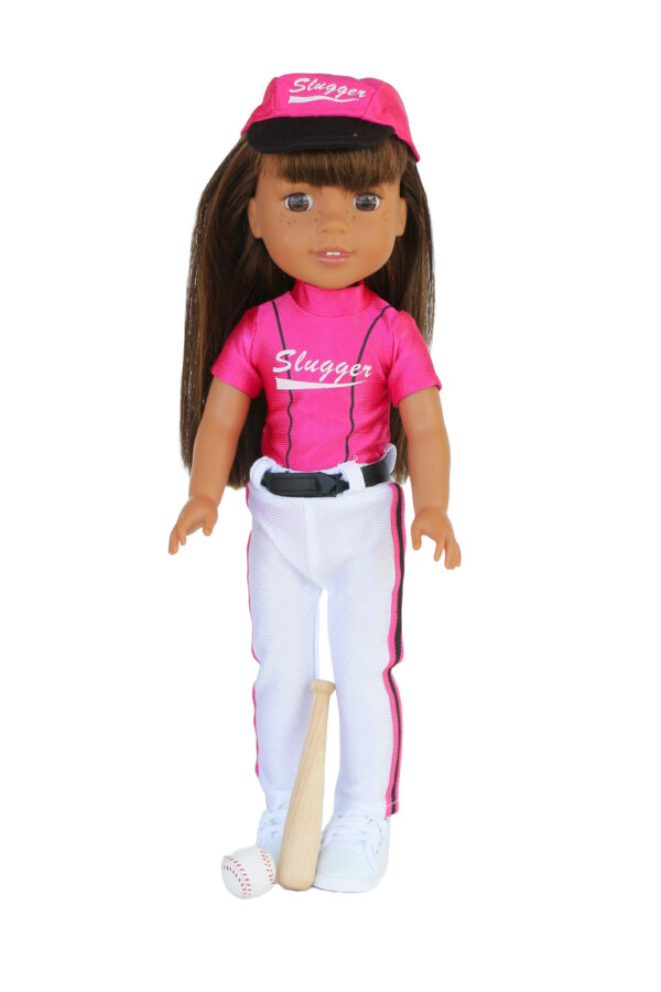 14.5" Doll 5-Piece Slugger Baseball Outfit