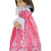 18" Doll Embroidered Red Gown