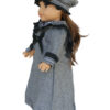 18" Doll Plaid Victorian Dress, Coat, & Hat