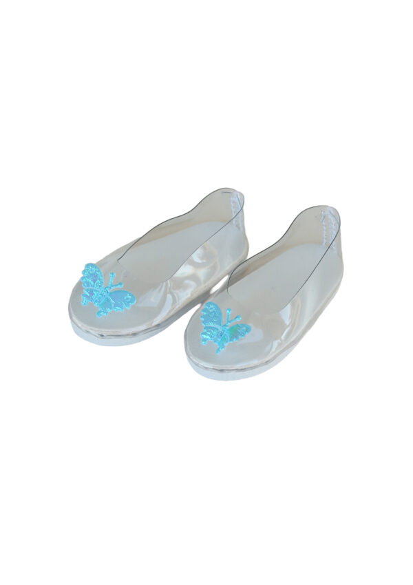 14.5" Wellie Wisher Doll "Glass" Butterfly Slippers