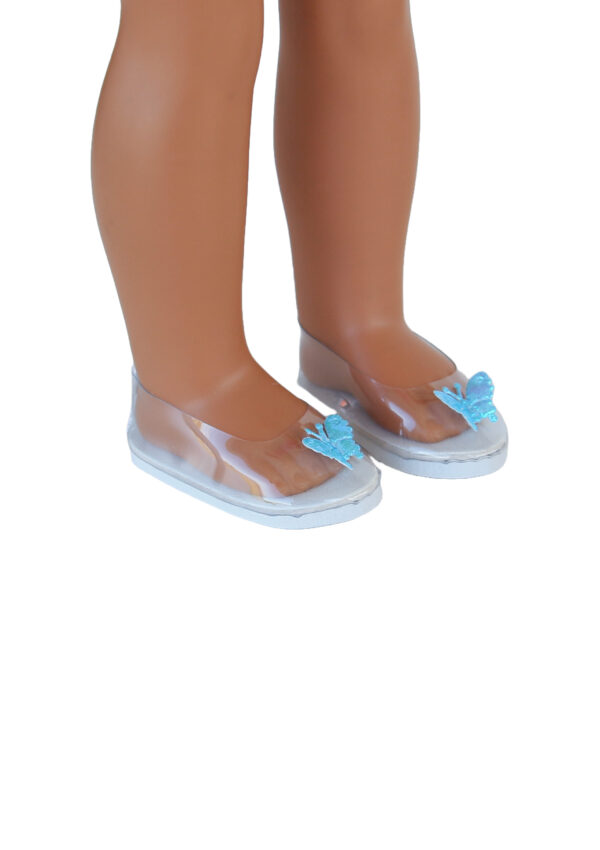 14.5" Wellie Wisher Doll "Glass" Butterfly Slippers