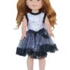 14.5" Wellie Wisher Doll Sleeveless Sequin Dress