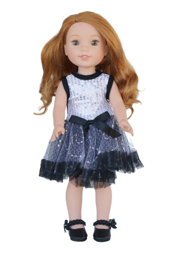 14.5" Wellie Wisher Doll Sleeveless Sequin Dress