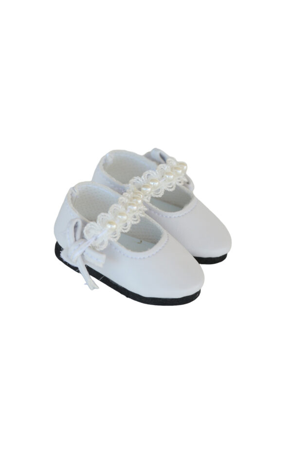 14.5" Wellie Wisher Doll Lace & Pearl Dress Shoes
