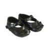 15" & 18" Doll Black Sequin Strap Shoes