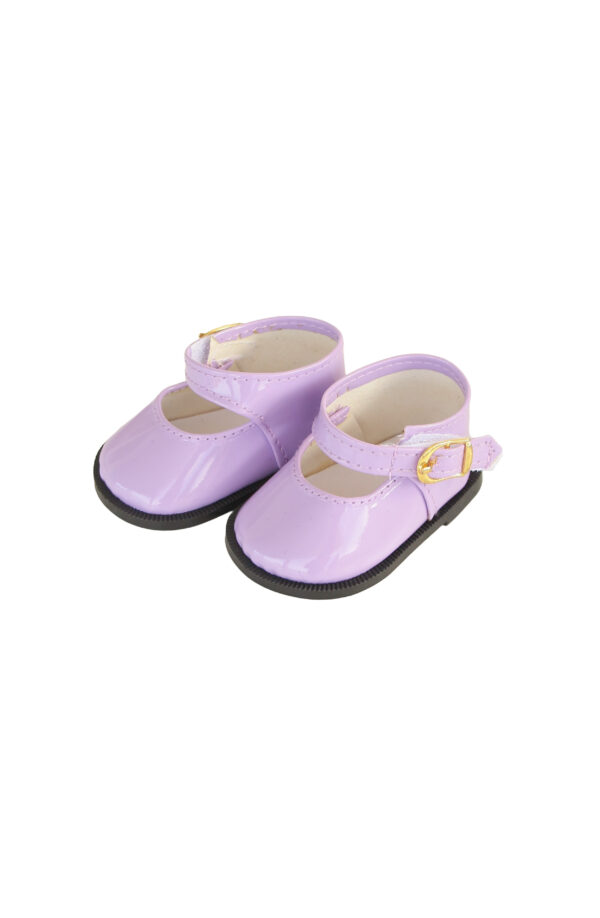 15" & 18" Doll Lavender Strap Shoes