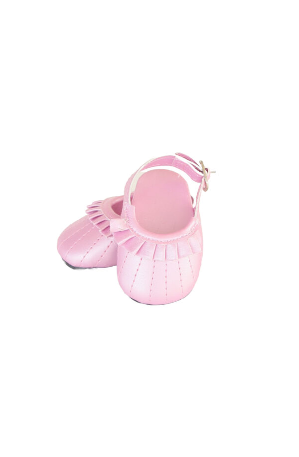 15" & 18" Doll Pink Open-Back Dress Shoe