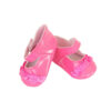 15" & 18" Doll Hot Pink Ruffled Strap Shoes