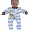 15" Bitty Baby Doll Fleece Dino Footie Sleeper