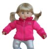 15" Bitty Baby Doll Hot Pink Fleece & Nylon Jacket