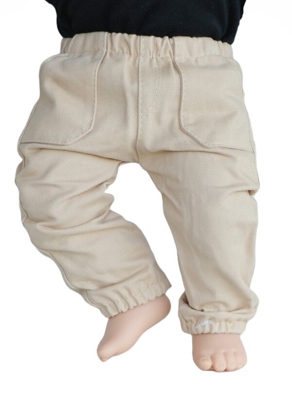 15" Bitty Baby Doll Khaki Jogger Pants