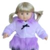 15" Bitty Baby Doll Lavender Fur Zip-up Coat