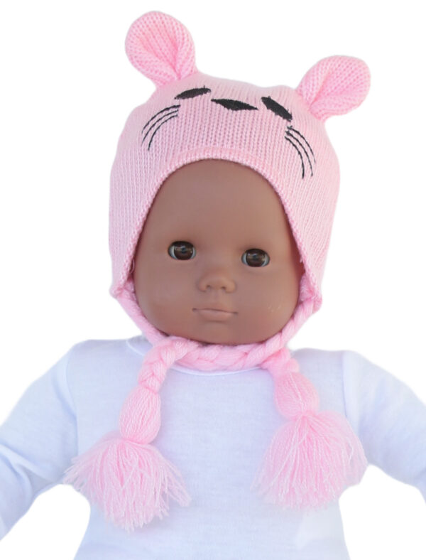 15" Bitty Baby Doll Pink Bunny Hat