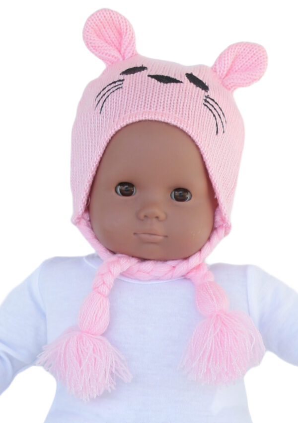 15" Bitty Baby Doll Pink Bunny Hat