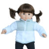 15" Bitty Baby Doll White Fleece & Nylon Jacket