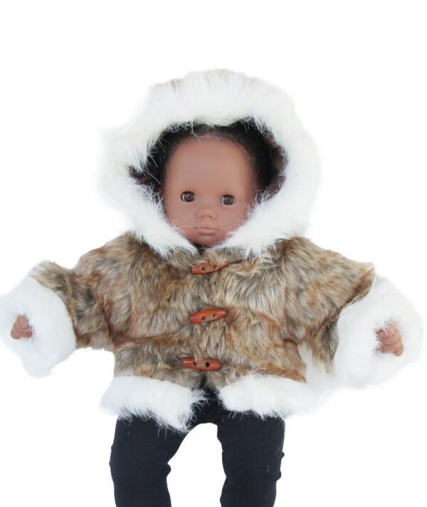 15" Bitty Baby Doll Hooded Fur Eskimo Coat