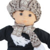 15" Bitty Baby Doll Matching Knit Hat & Scarf