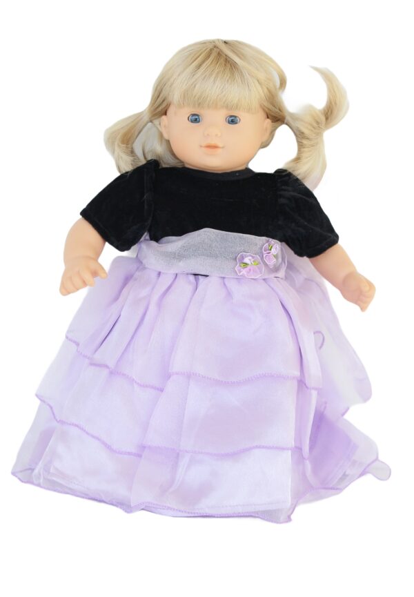 15" Bitty Baby Doll Velvet & Chiffon Party Dress