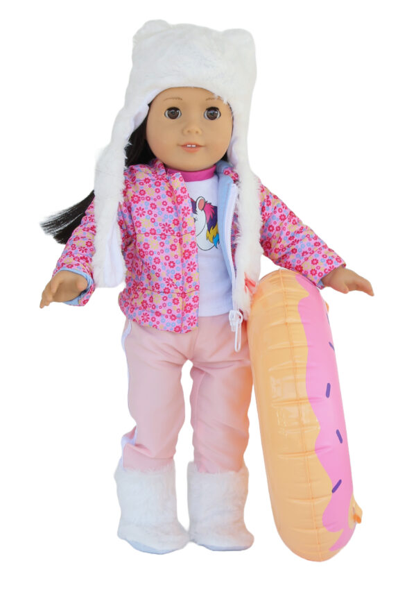 18" Doll 6-Piece Ski Outfit & Snow Tube